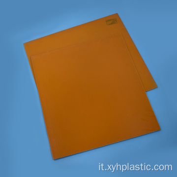 Foglio di bachelite smerigliato doppio lato arancione isolante